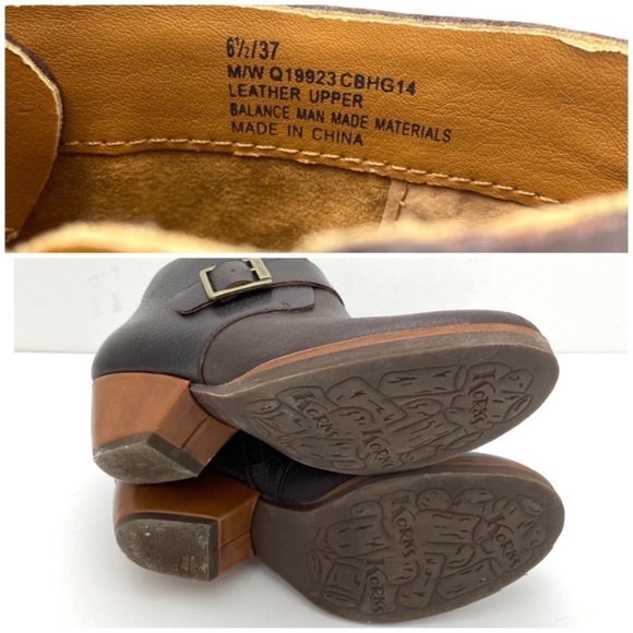 KORK Ease Belted Leather Ankle Bootie in Chocolate Brown - Picture 10 of 10